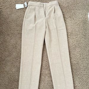 Aritzia Wilfred Ibiza Pants in Heather Oat Beige Size 0